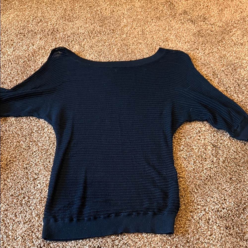 Women's black sheer Sweater